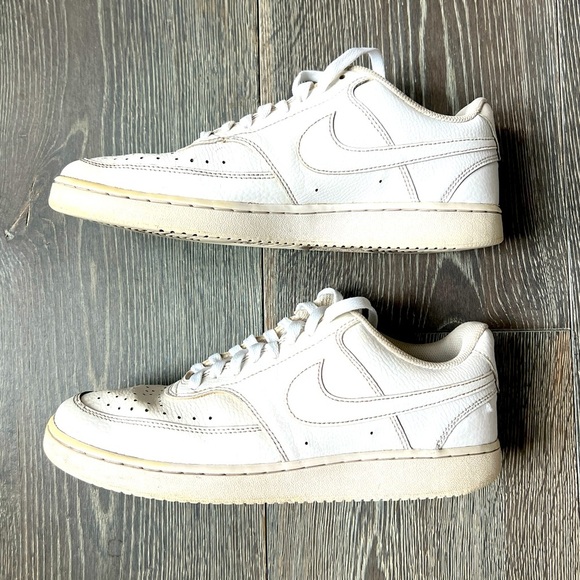 Nike Men’s Court Vision Low Casual tennis athletic Shoes. Size 9.5 Triple White - Picture 9 of 12